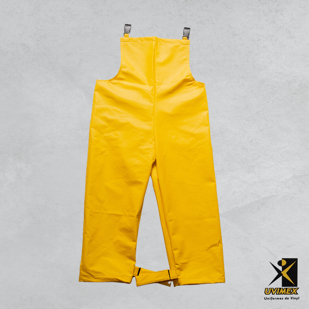 Pantalón de vinyl con peto Color Amarillo