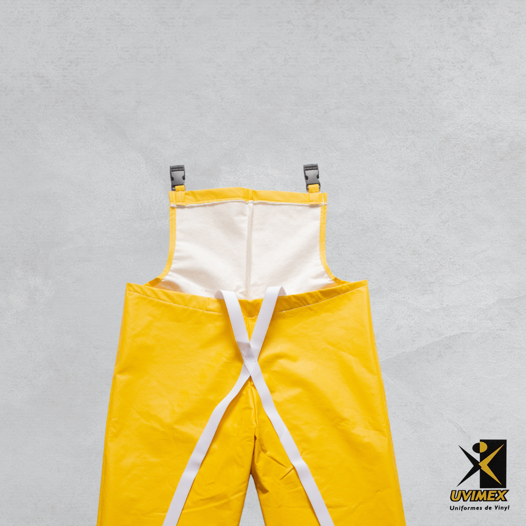 Pantalón de vinyl con peto Color Amarillo