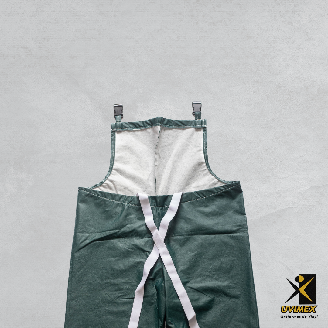 Pantalón de vinyl con peto Color Verde