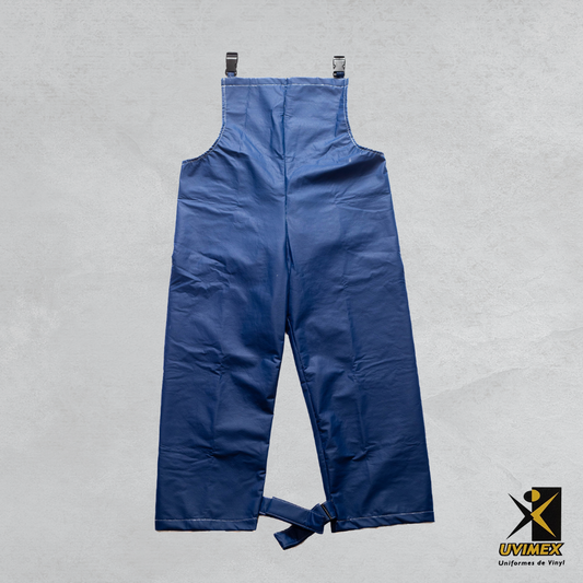 Pantalón de vinyl con peto Color Azul