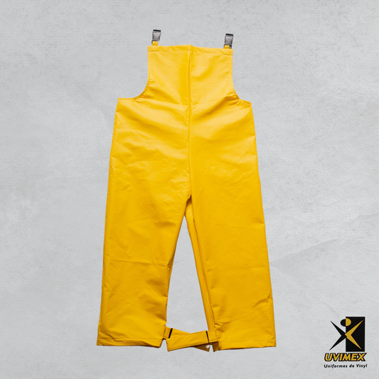 Pantalón de vinyl con peto Color Amarillo