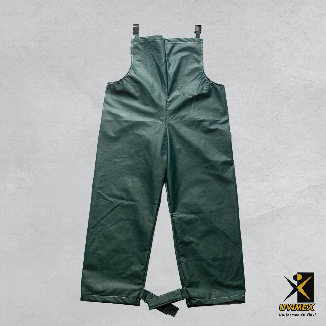 Pantalón de vinyl con peto Color Verde